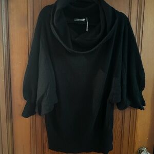 Anthropologie Black Cowl Neck Sweater